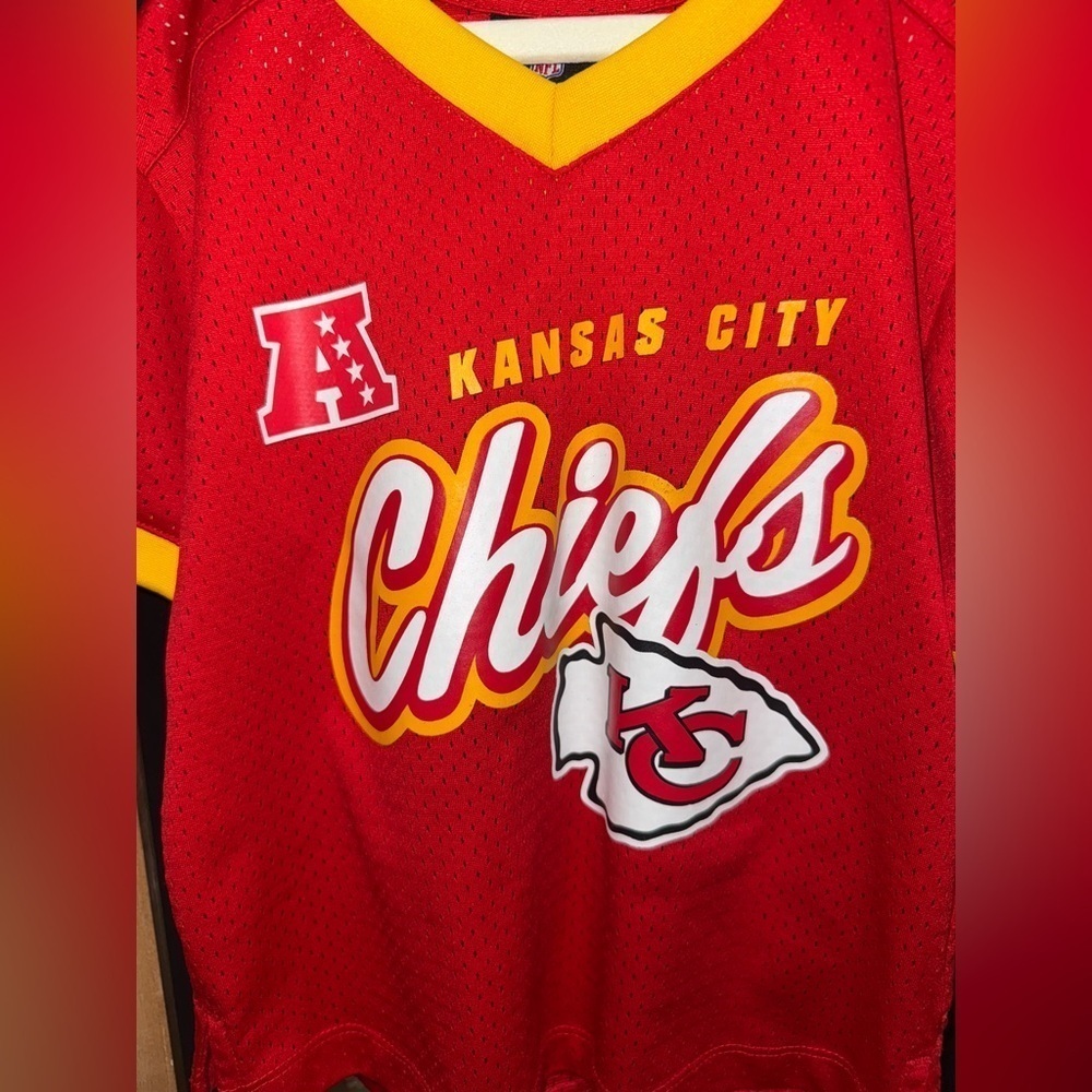 NFL Kansas City Chiefs football jersey toddler unisex short sleeve 60 kids - Picture 2 of 4